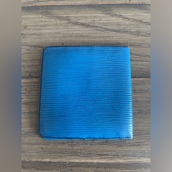 VGUC, Louis Vuitton LV, Blue Epi Leather Wallet, Authentic - Picture 2 of 13